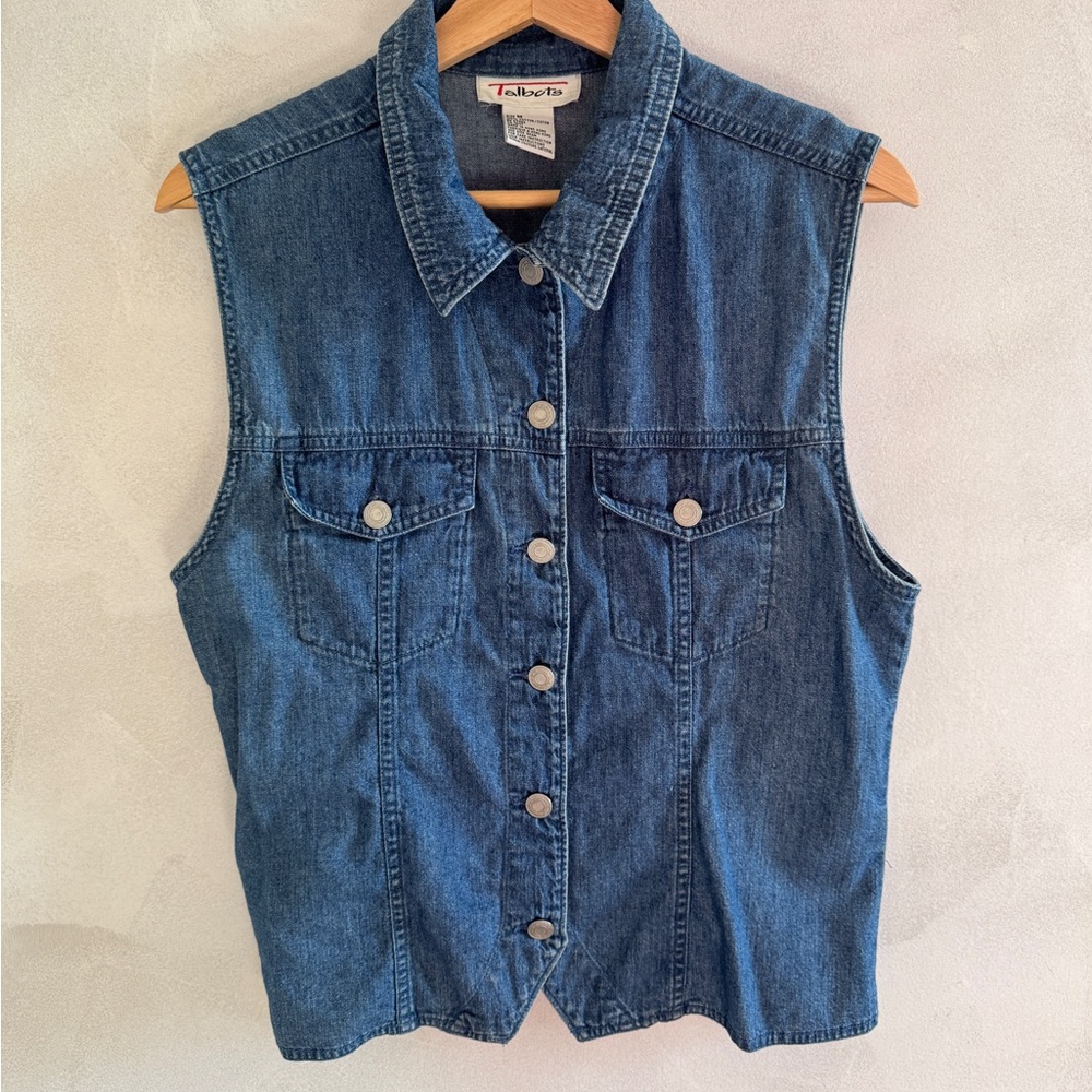 Talbots - Women's Denim Vest - Size Medium